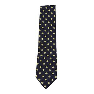 Brooks Brothers Makers and Merchants Men's Tie Navy, Yellow And White